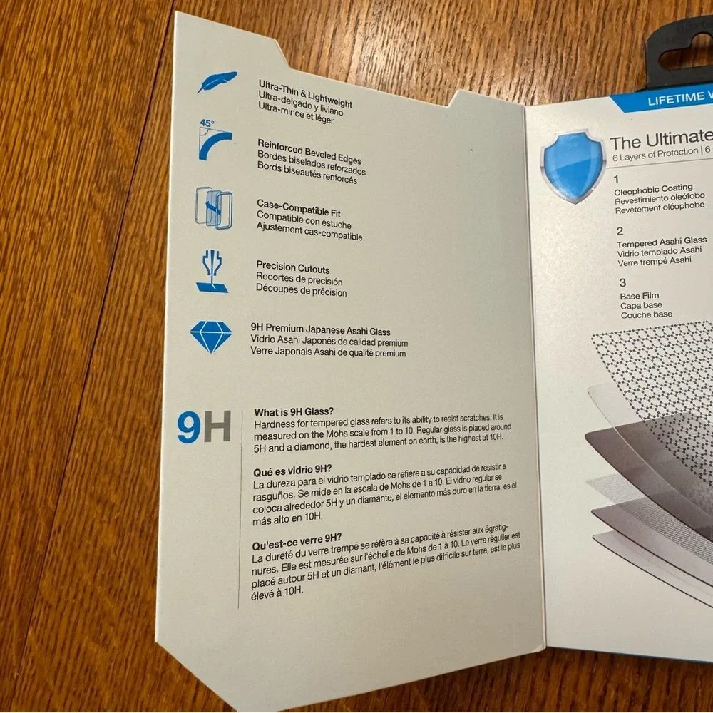IntelliShield HD Tempered Glass Screen Protector for iPhone 14, 13, 13 Pro